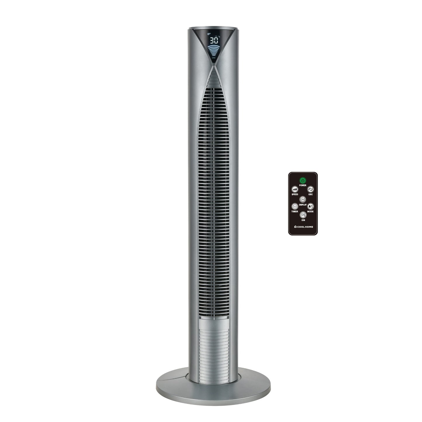 CoolHome Torenventilator met afstandsbediening - grijs - Tweedekans