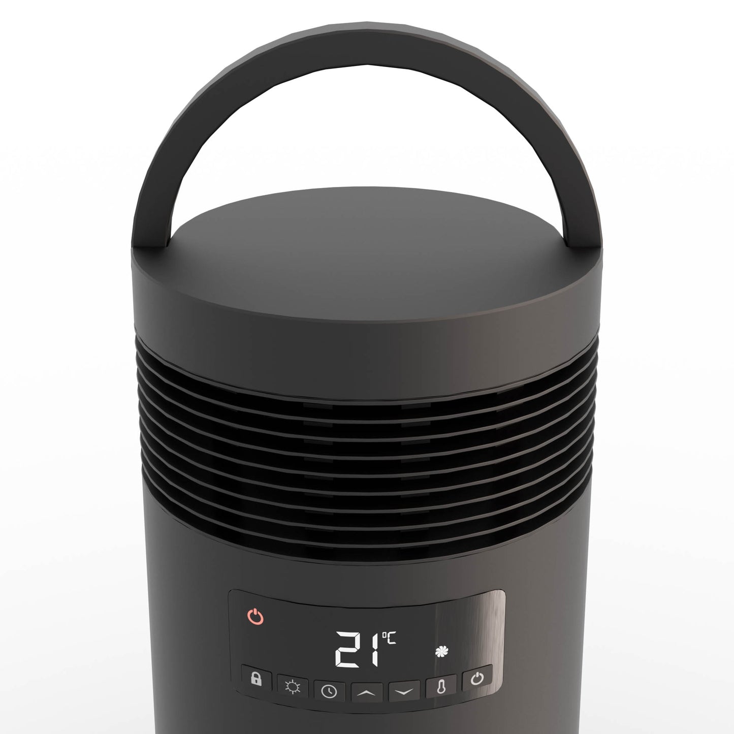 CoolHome Keramische kachel - 360º verwarming met ventilator - zwart