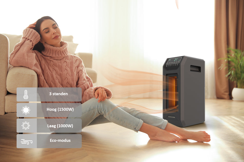 CoolHome Infrarood Kachel - zwart