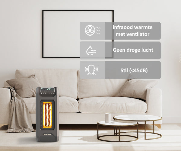 CoolHome Infrarood Kachel - zwart