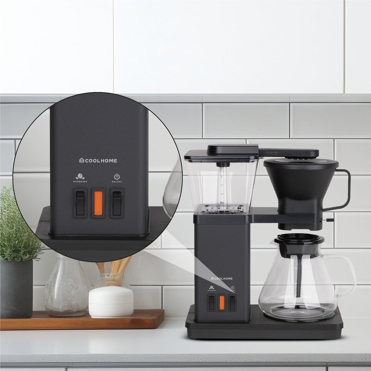 CoolHome Masterbrew koffiezetapparaat - zwart - Tweedekans