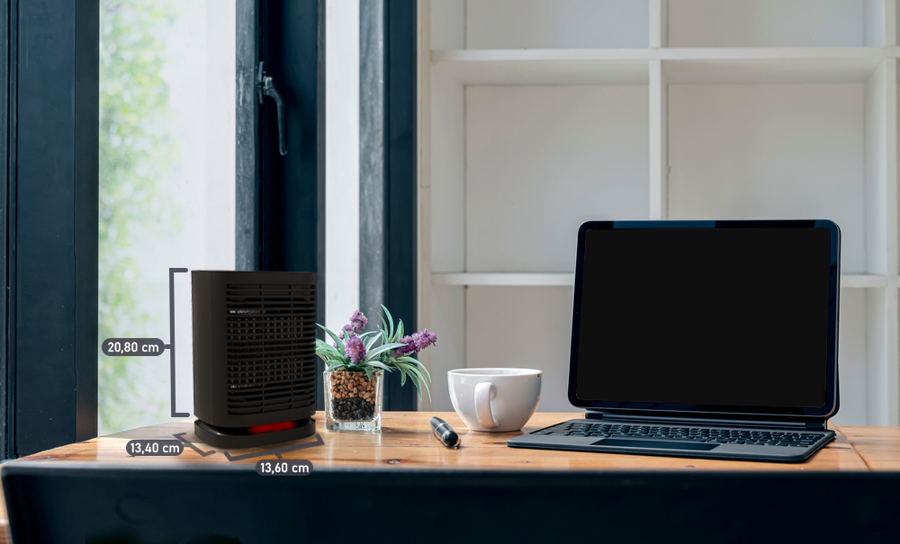 CoolHome Elektrische kachel - zwart - Tweedekans
