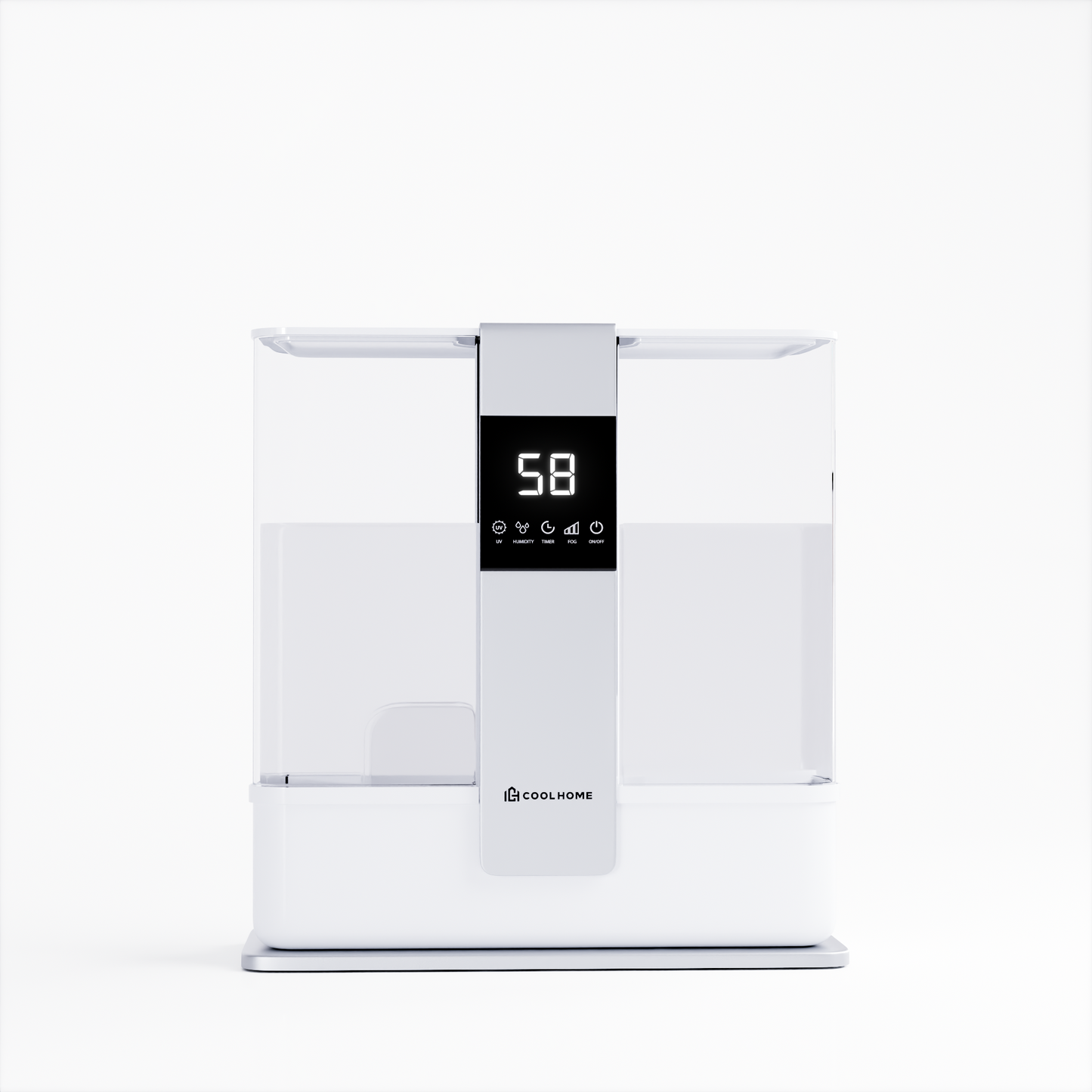 CoolHome Ultrasoon Luchtbevochtiger met Aromatherapie - zwart