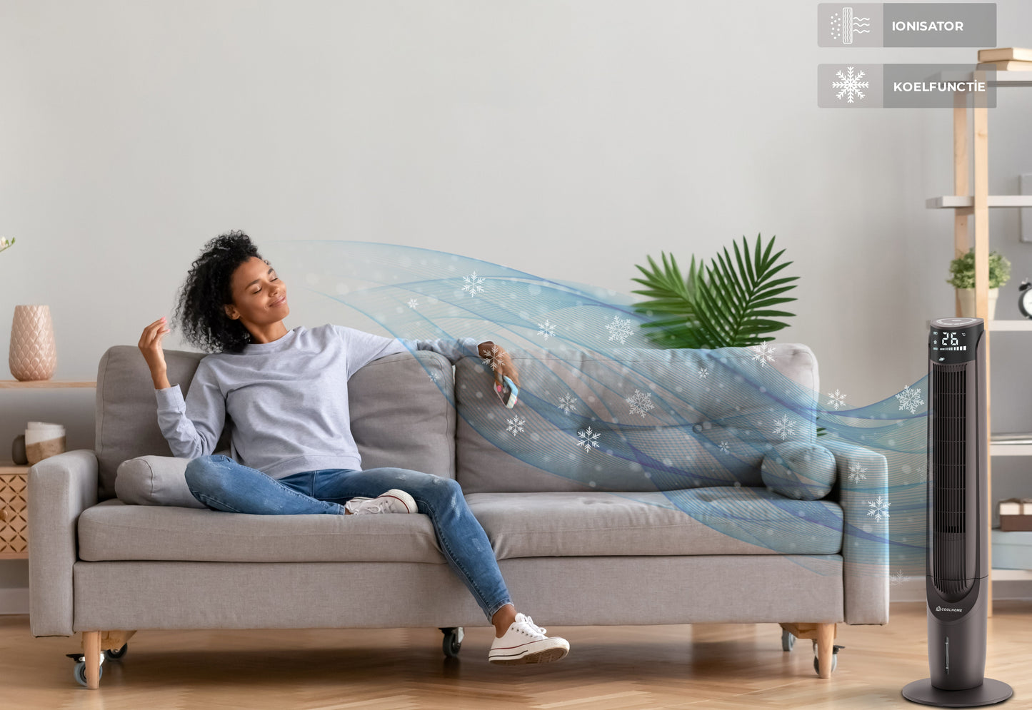 CoolHome Aircooler Zwart - Tweedekans