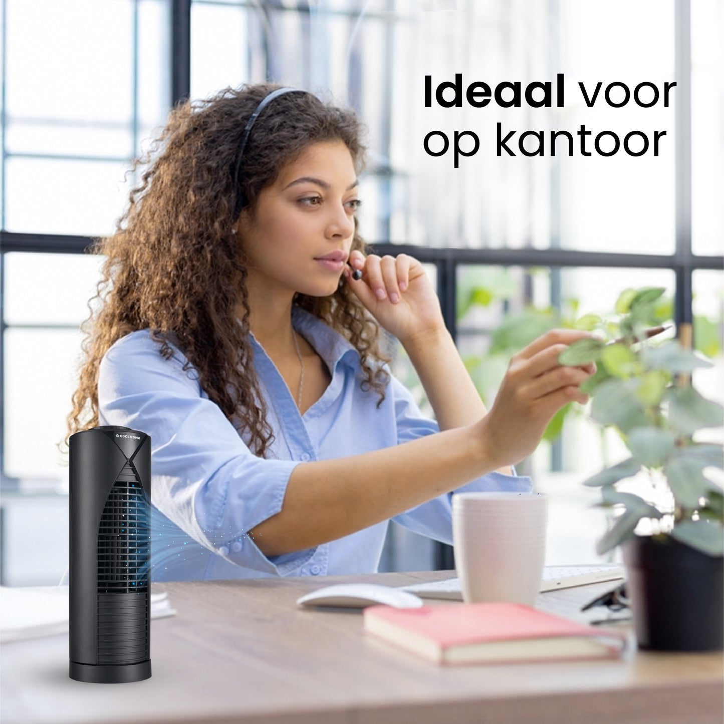 CoolHome Tafelventilator - zwart