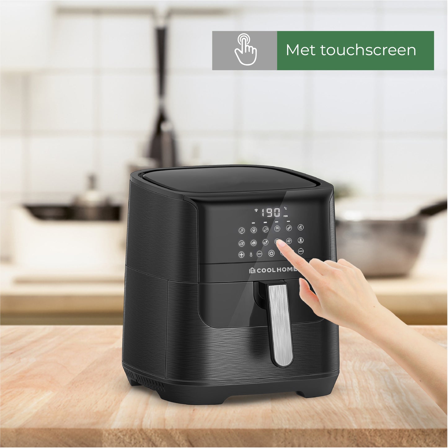 CoolHome  Airfryer XXL Deluxe - 6,5 Liter