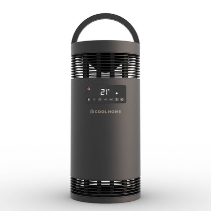 CoolHome Keramische kachel - 360º verwarming met ventilator - zwart